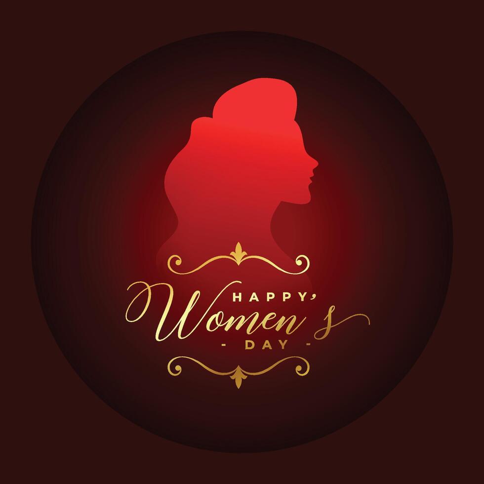 international womens day greeting background with female face vector