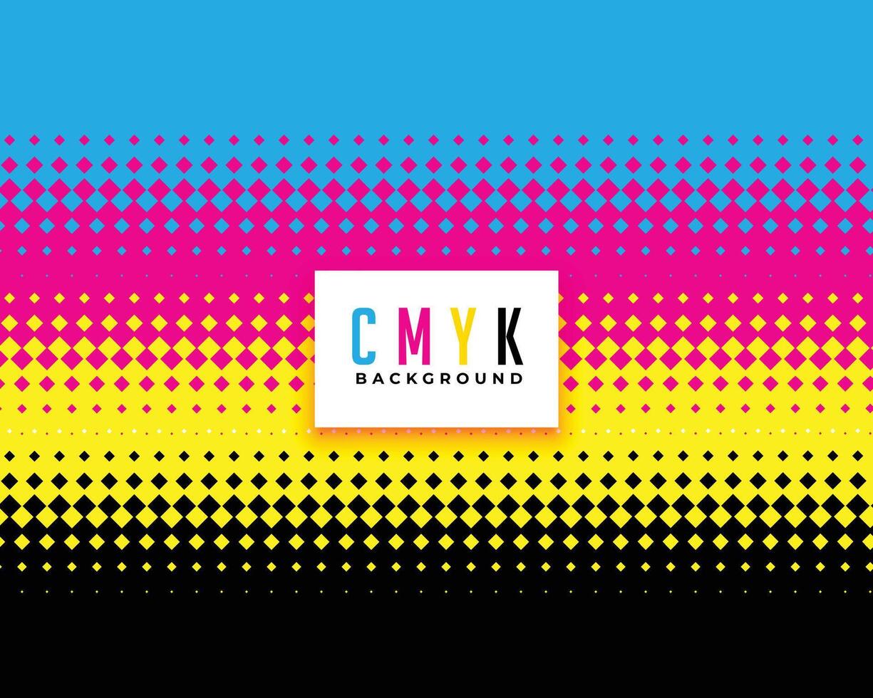 cmyk colors halftone style background vector