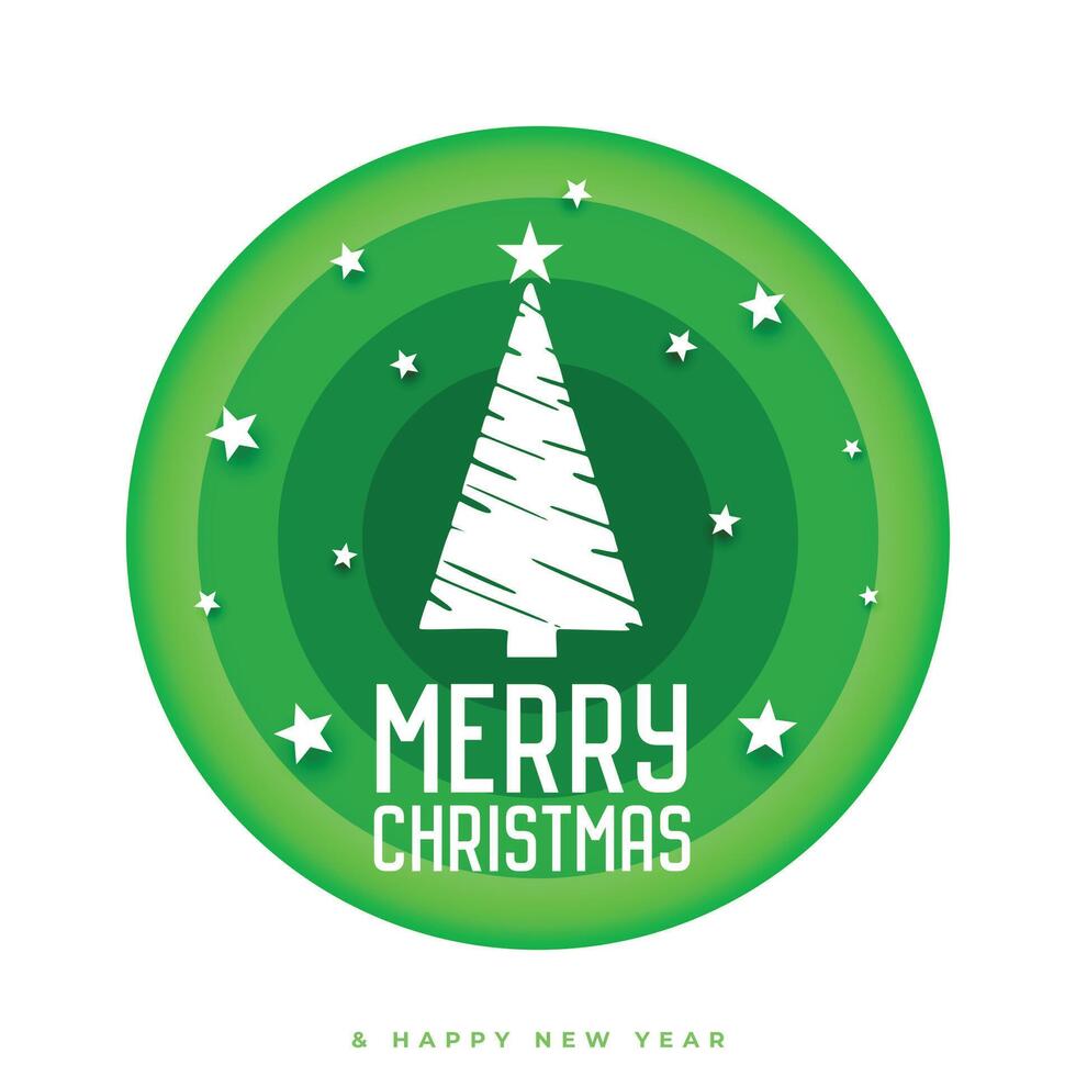 decorative merry christmas winter season greeting card design vector