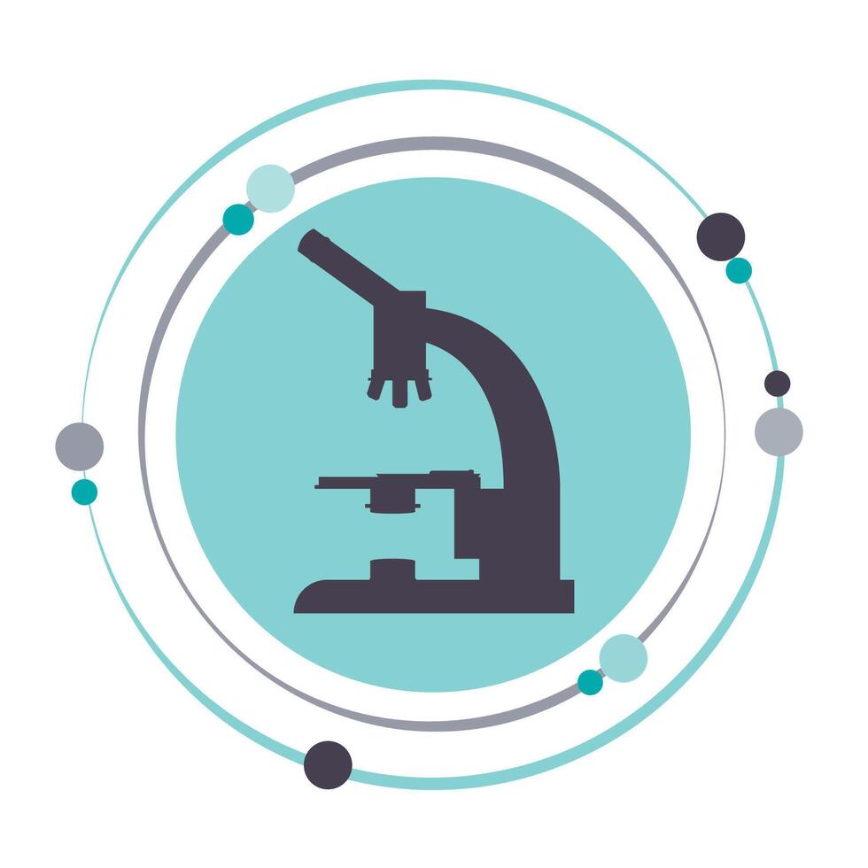 Microscope vector illustration graphic science icon symbol