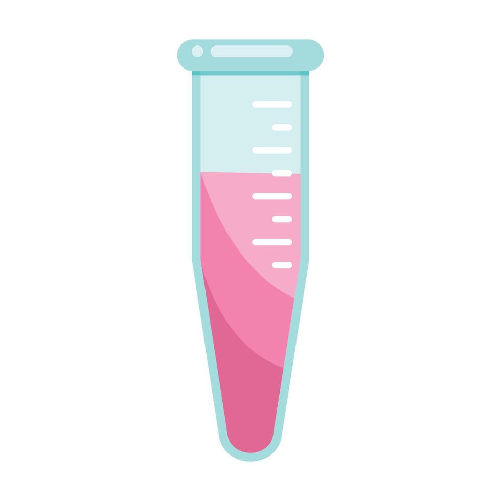 Microcentrifuge tube science vector illustration graphic icon symbol