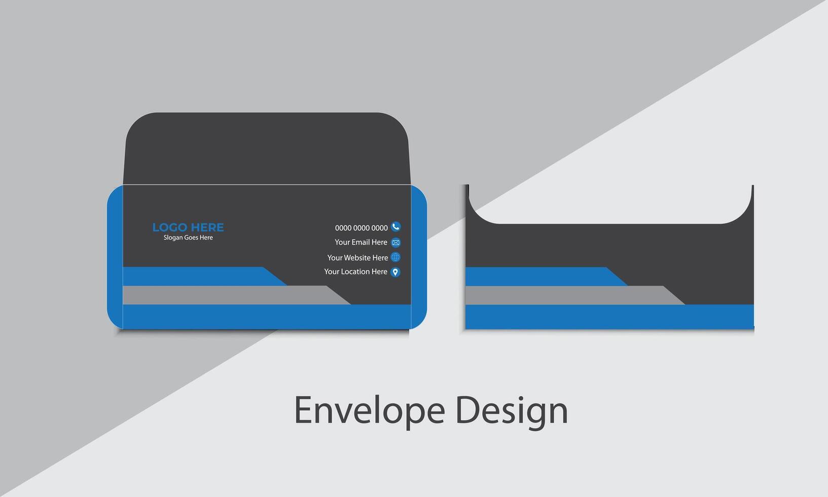 Envelop design. Fully editable vector design