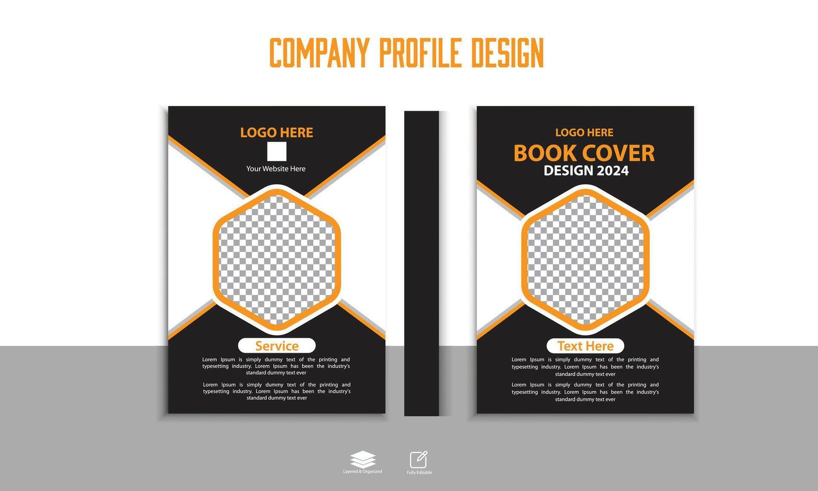 Corporate business company profile design vector