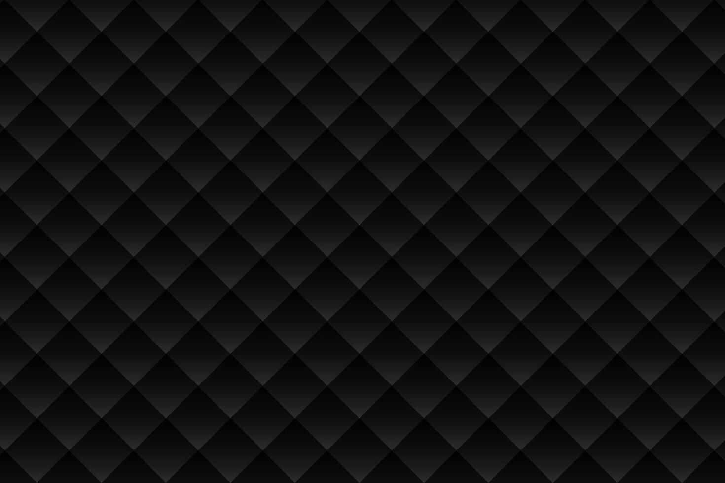 black upholstery pattern background with diamond shapes vector