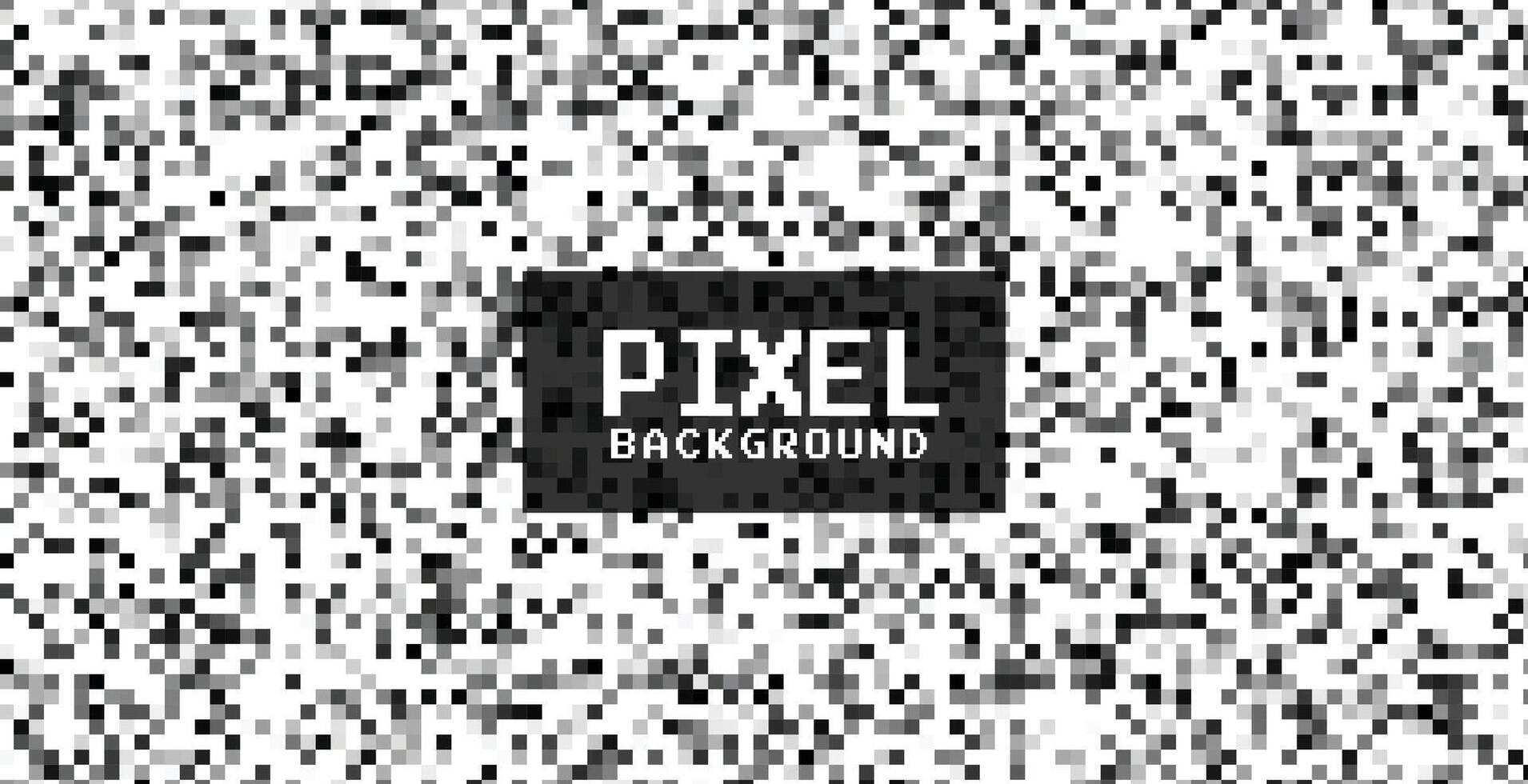 broadcasting no signal pixel black and white background vector