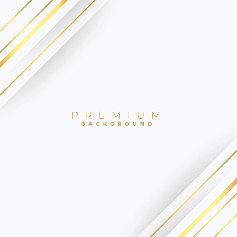 premium diagonal golden lines white background design vector