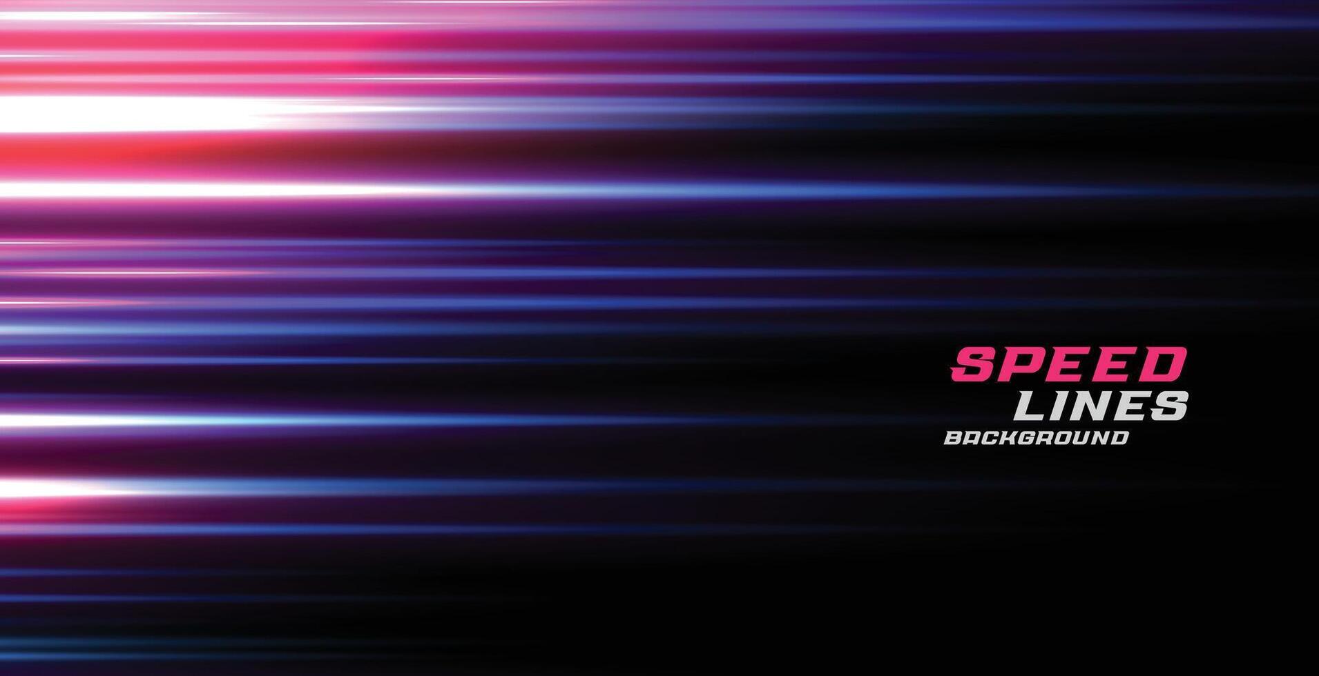 colorful light effect speed lines motion background vector
