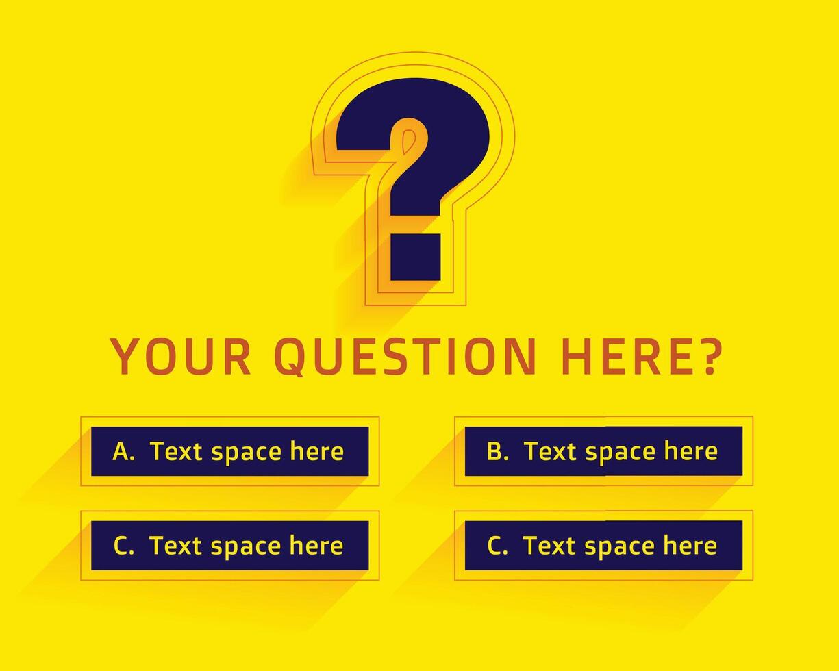 intellectual quiz game template for query and knowledge vector