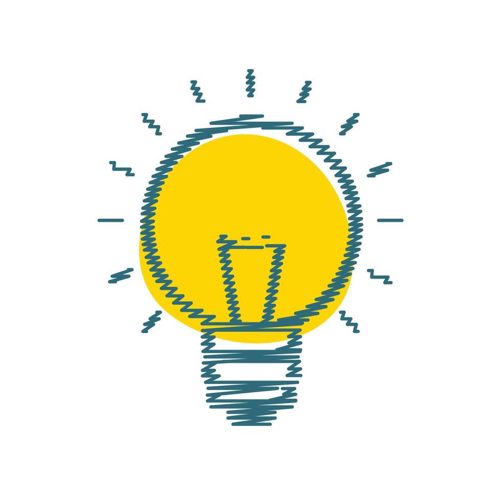 innovative idea tip concept with creative light bulb sign vector