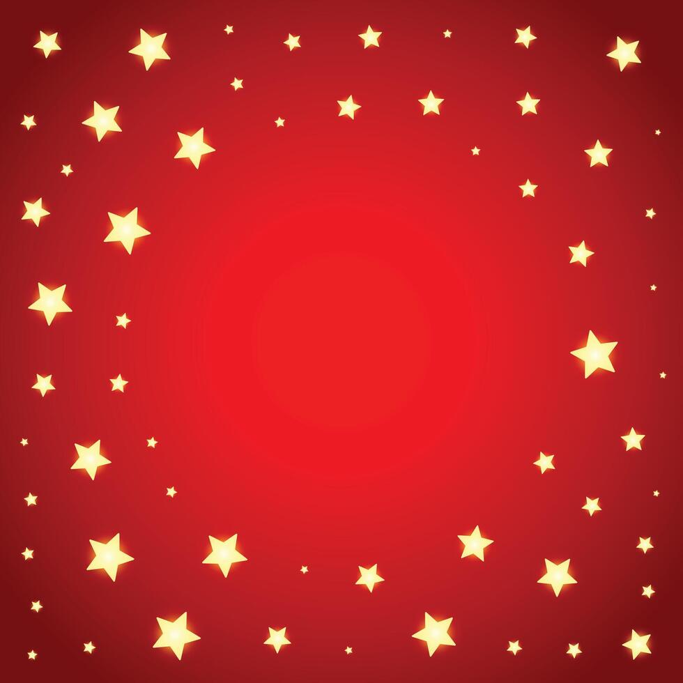 decorative golden twinkle stars background with empty space vector