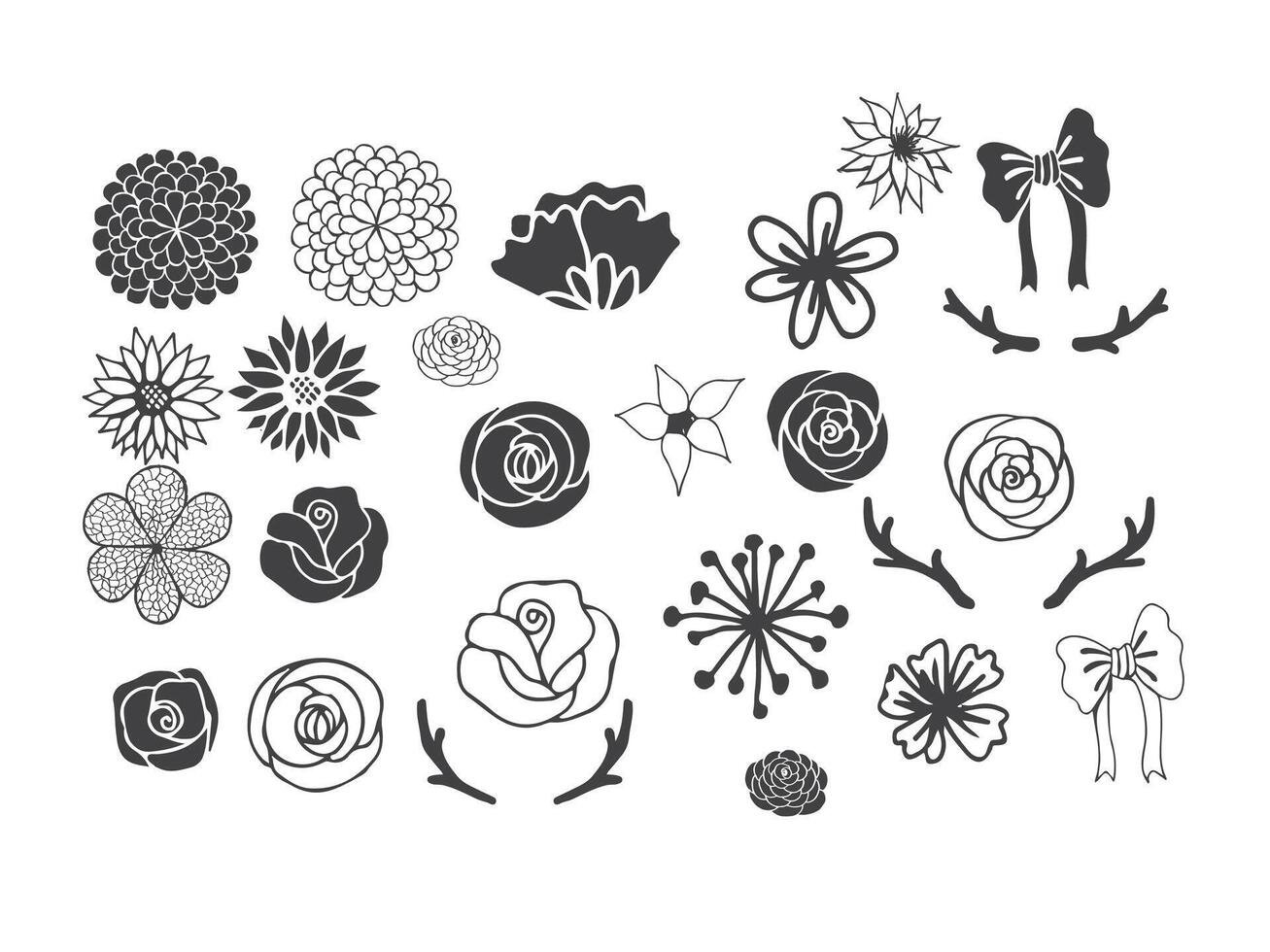 Ornaments Line art vector pattern vector ribbons coral vector arrow line art arrow round floral vector art