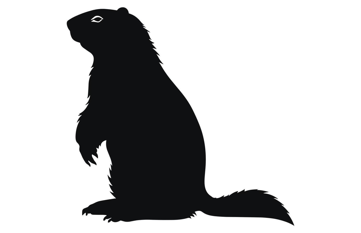 marmota silueta diseño, marmota negro vector diseño ,marmota marmota silueta.