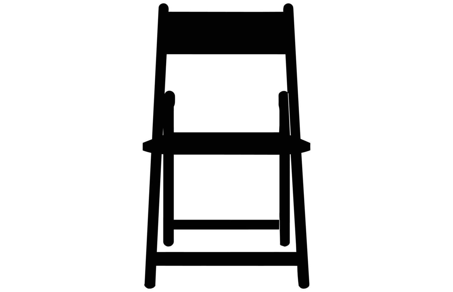 Folding Chair silhouette,Folding chair vector illustration.Chairs Vector Silhouette