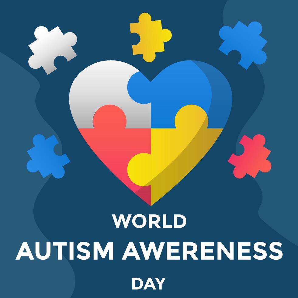 world autism awareness day illustration vector design