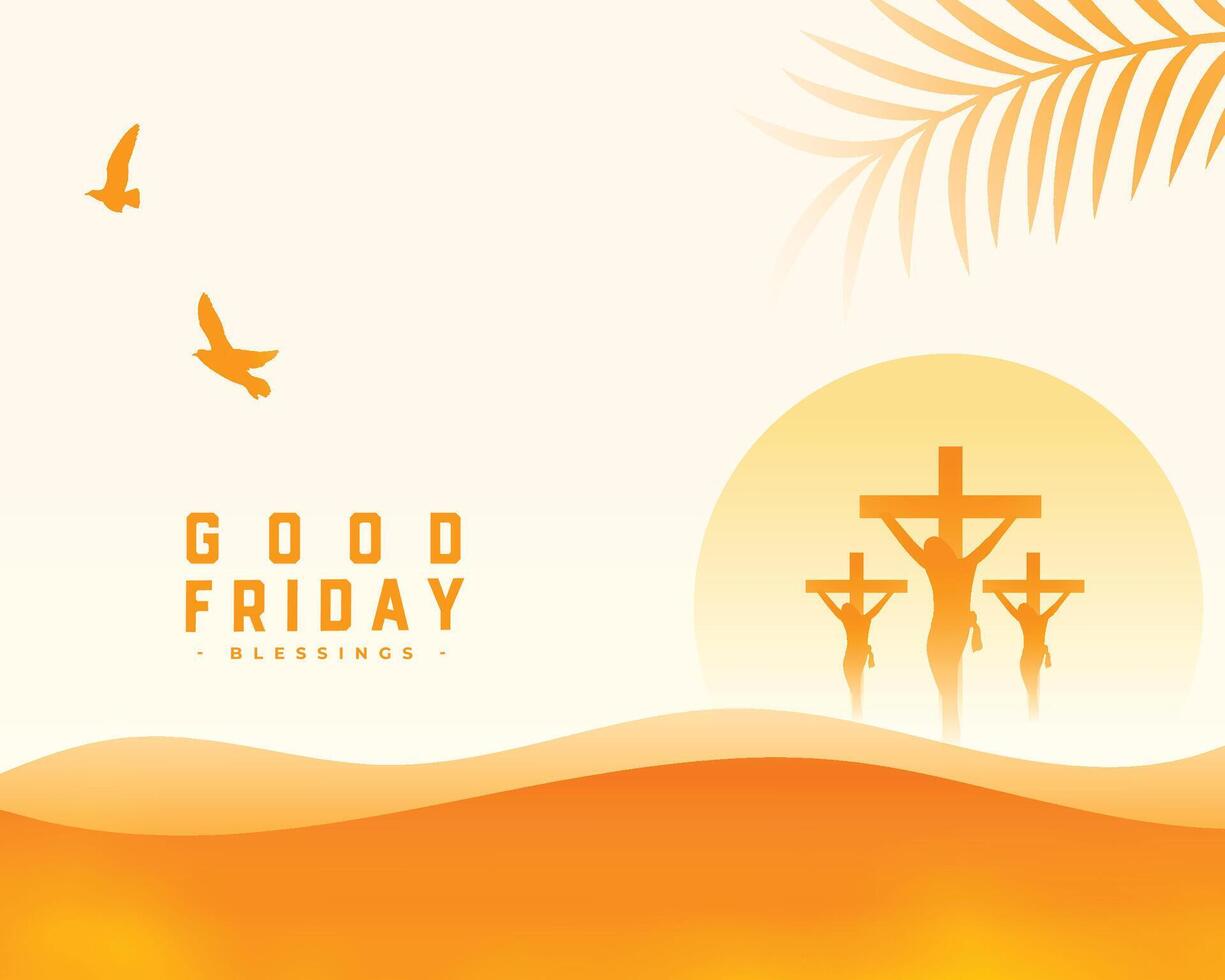 holy week good friday cultural background design vector