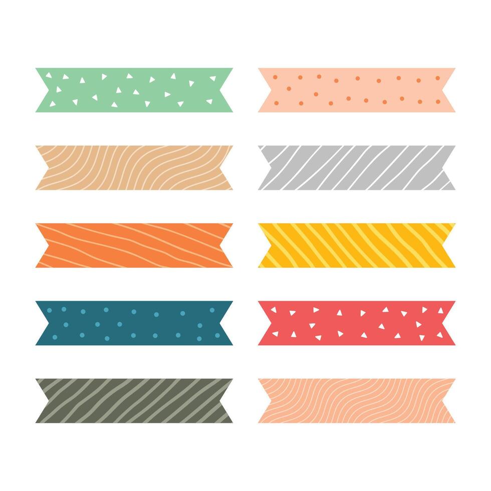 pattern ribbon in colorful kids style vector