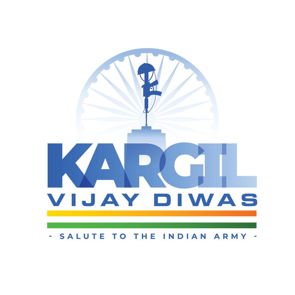 kargil vijay diwas event background for amar jawan jyoti vector