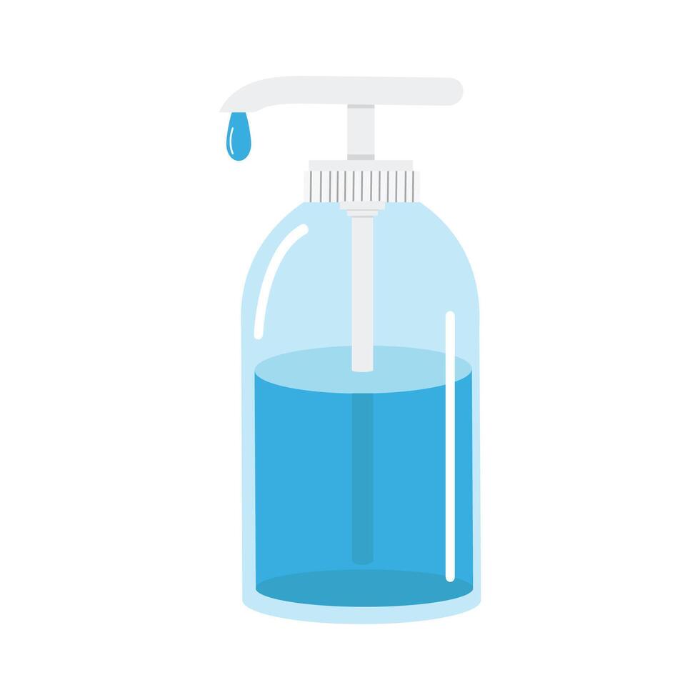 Hand sanitizer pump bottle vector