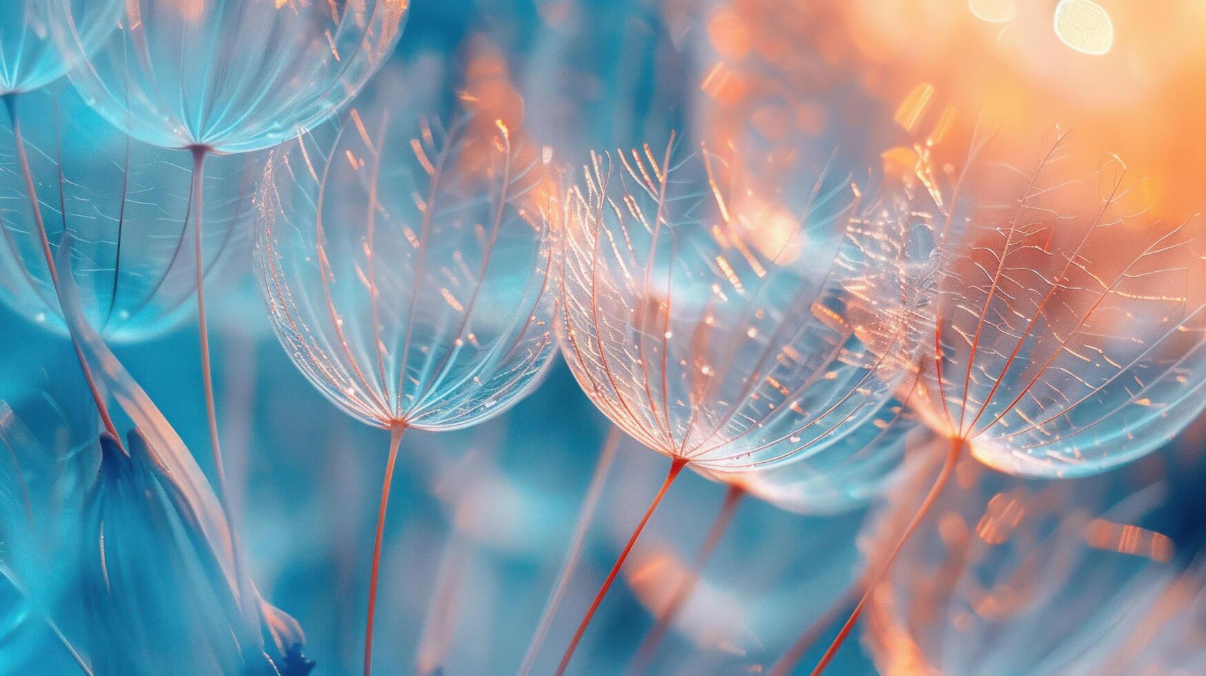 AI generated A dreamy macro photo of a dandelion.