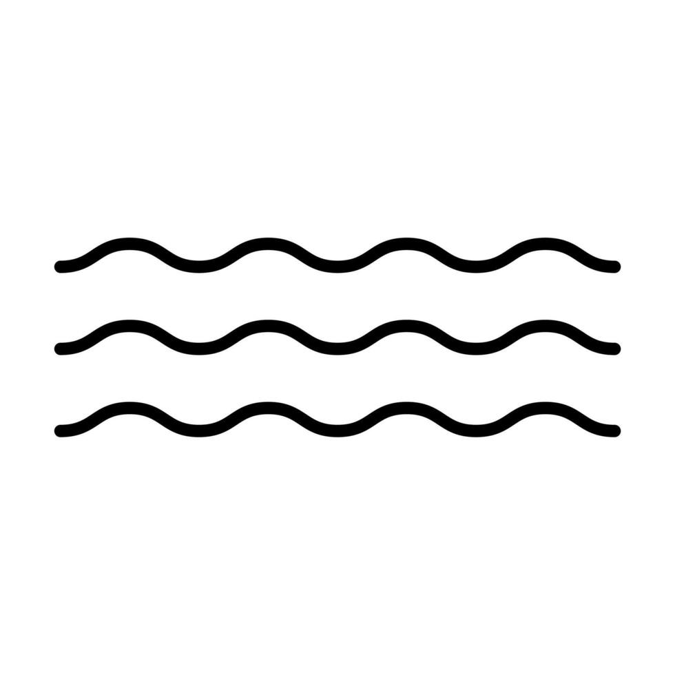 Wave vector icon water ripple symbol for graphic design, logo, web site, social media, mobile app, ui illustration