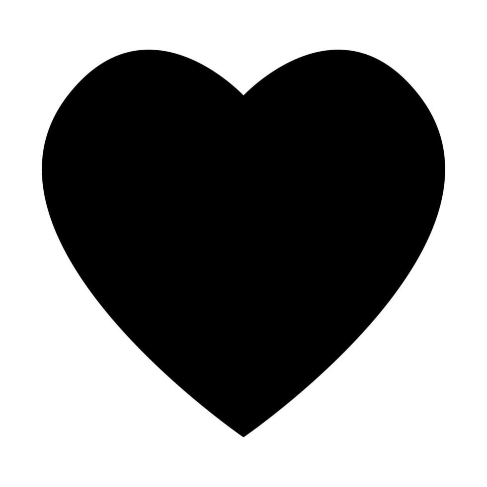 corazón plano estilo icono vector , amor símbolo San Valentín día aislado en blanco antecedentes para gráfico diseño, logo, web sitio, social medios de comunicación, móvil aplicación, ui ilustración