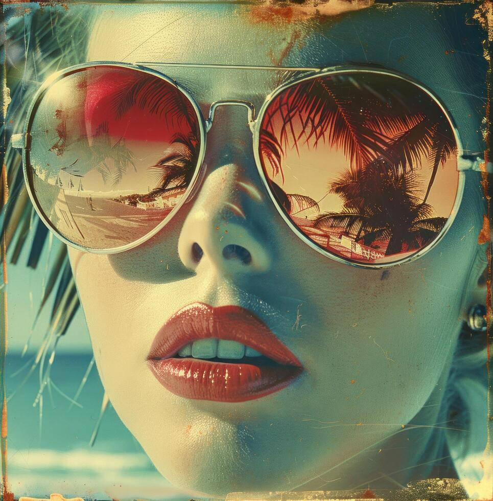 AI generated for all things vintage glam. how to choose the perfect vintage sunglasses, photo