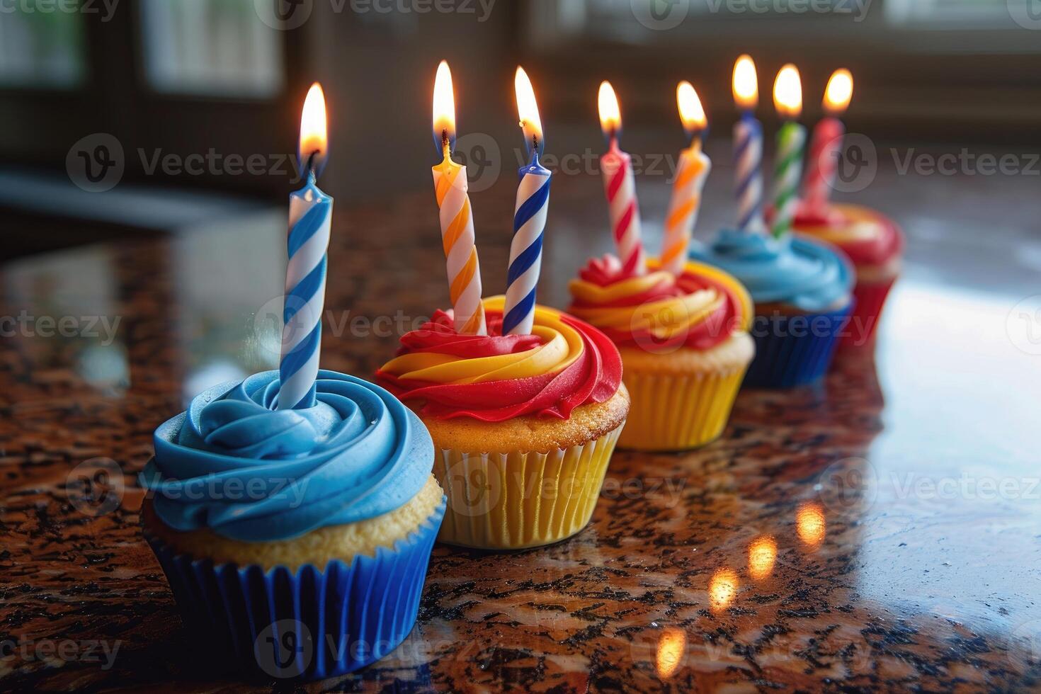 ai generado último cumpleaños pastel con vela profesional publicidad comida fotografía foto