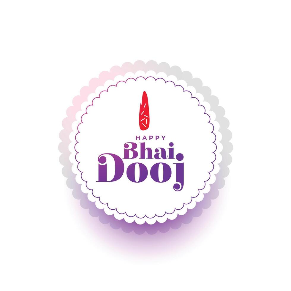nice bhai dooj traditional background for brother sister relationship vector