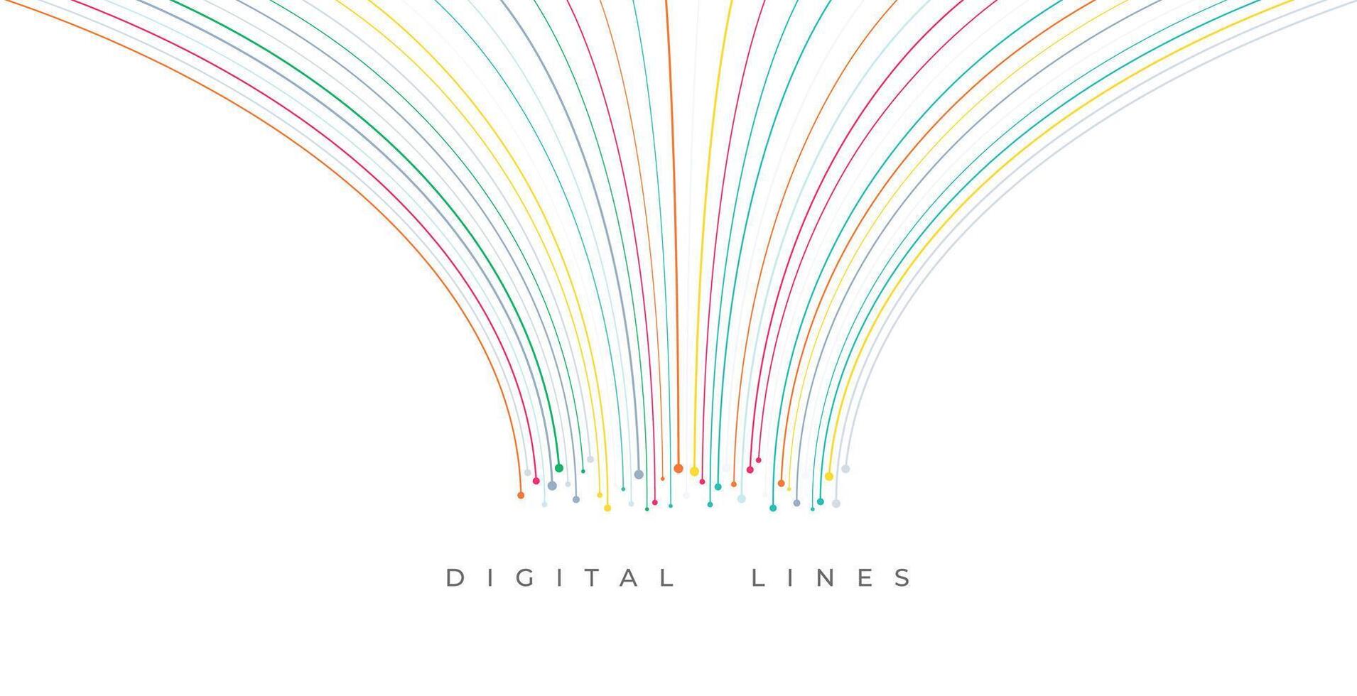 modern colorful digital network lines backdrop for presentation vector