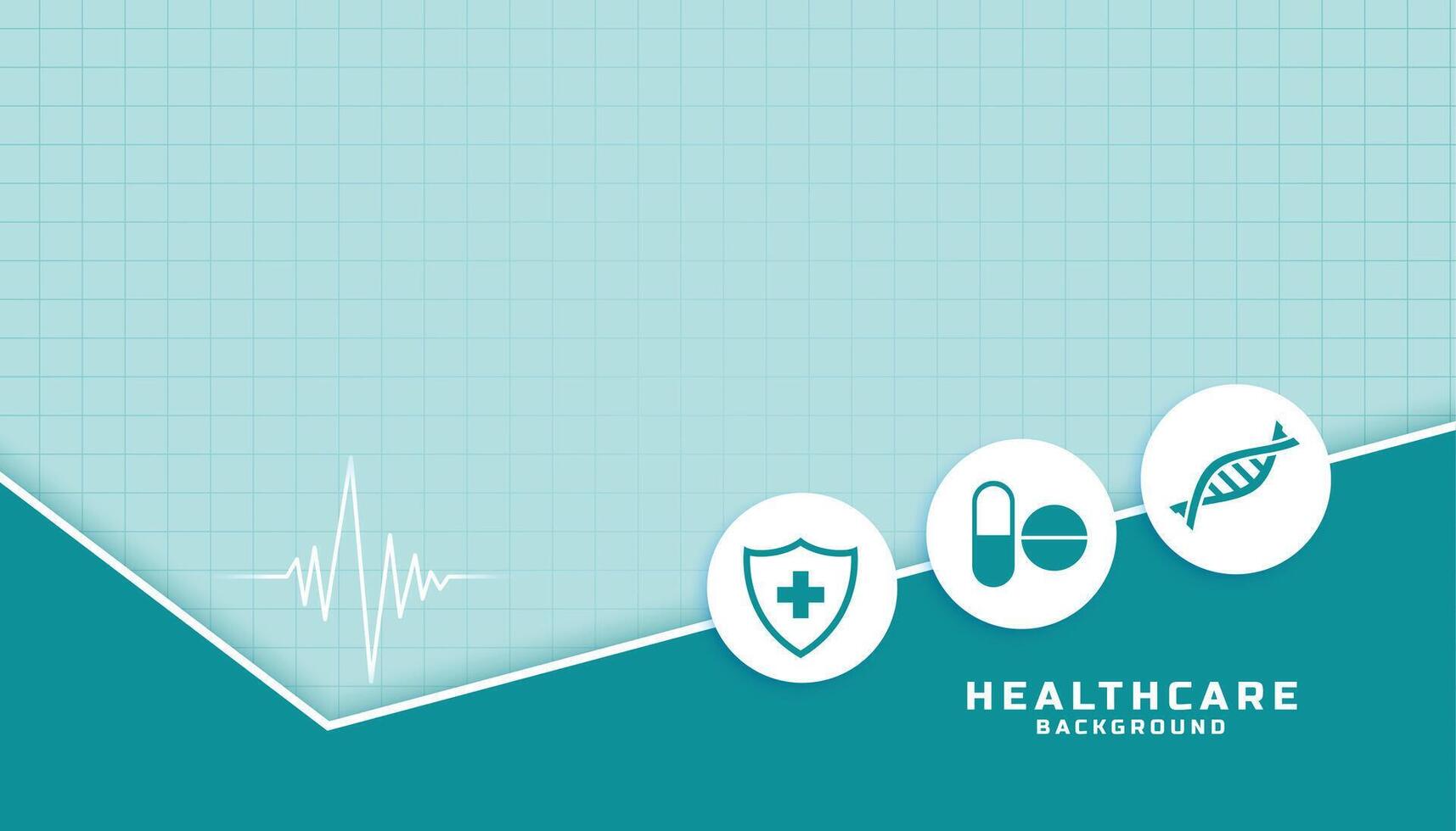 modern health care cardio banner for medical research vector