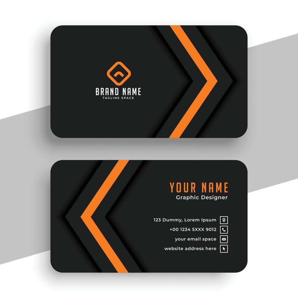 elegant company identity card template for business promotion vector