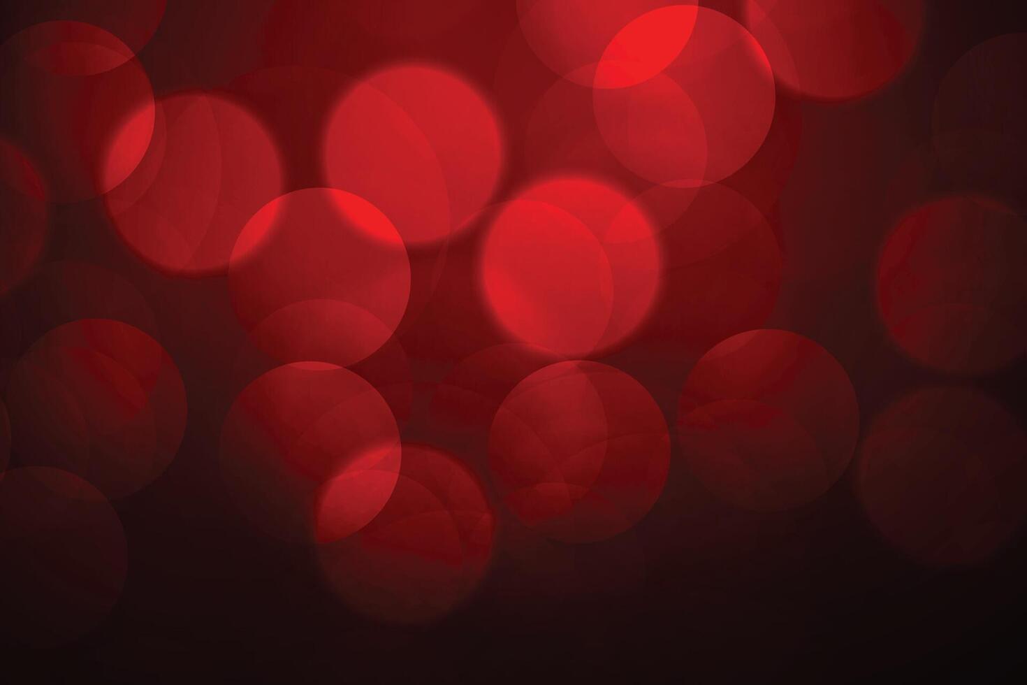 red bokeh background with defocused lights vector