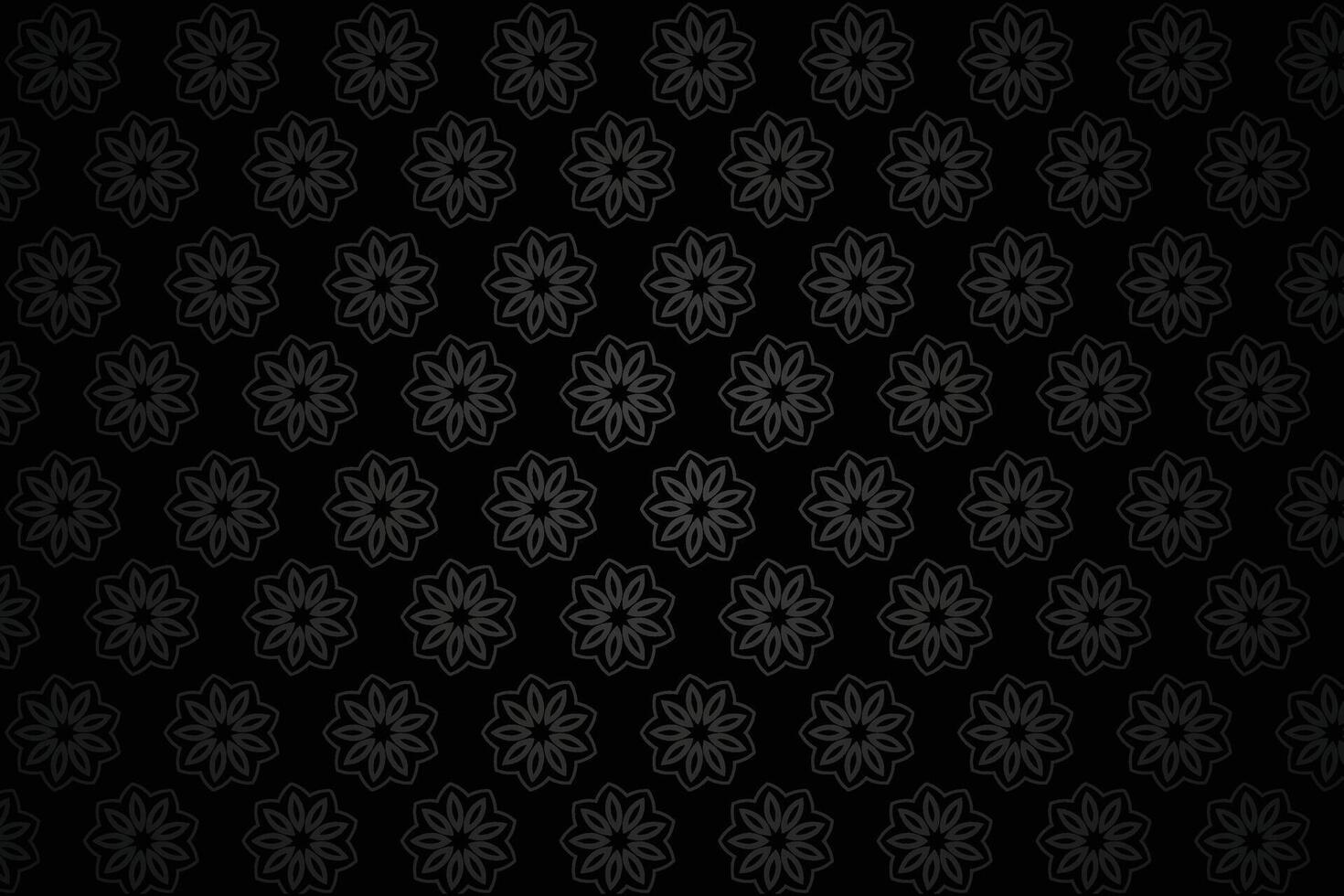 vintage floral black wallpaper background vector