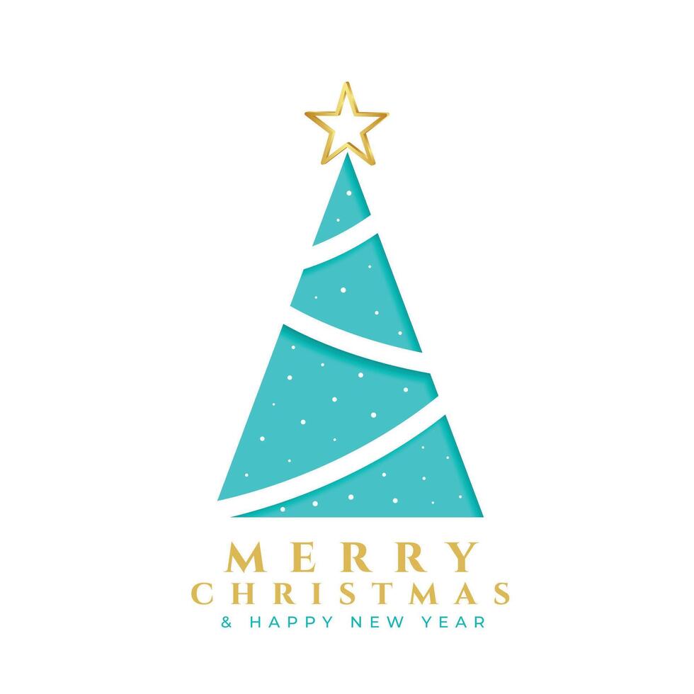 alegre Navidad y nuevo año saludo antecedentes con Navidad árbol vector
