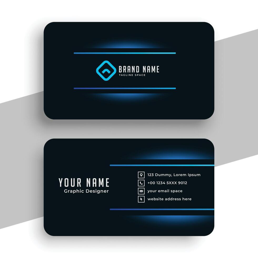 elegant professional corporate identity card template design vector