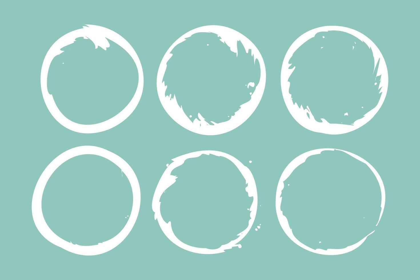 dirty and empty grunge round frame in collection vector