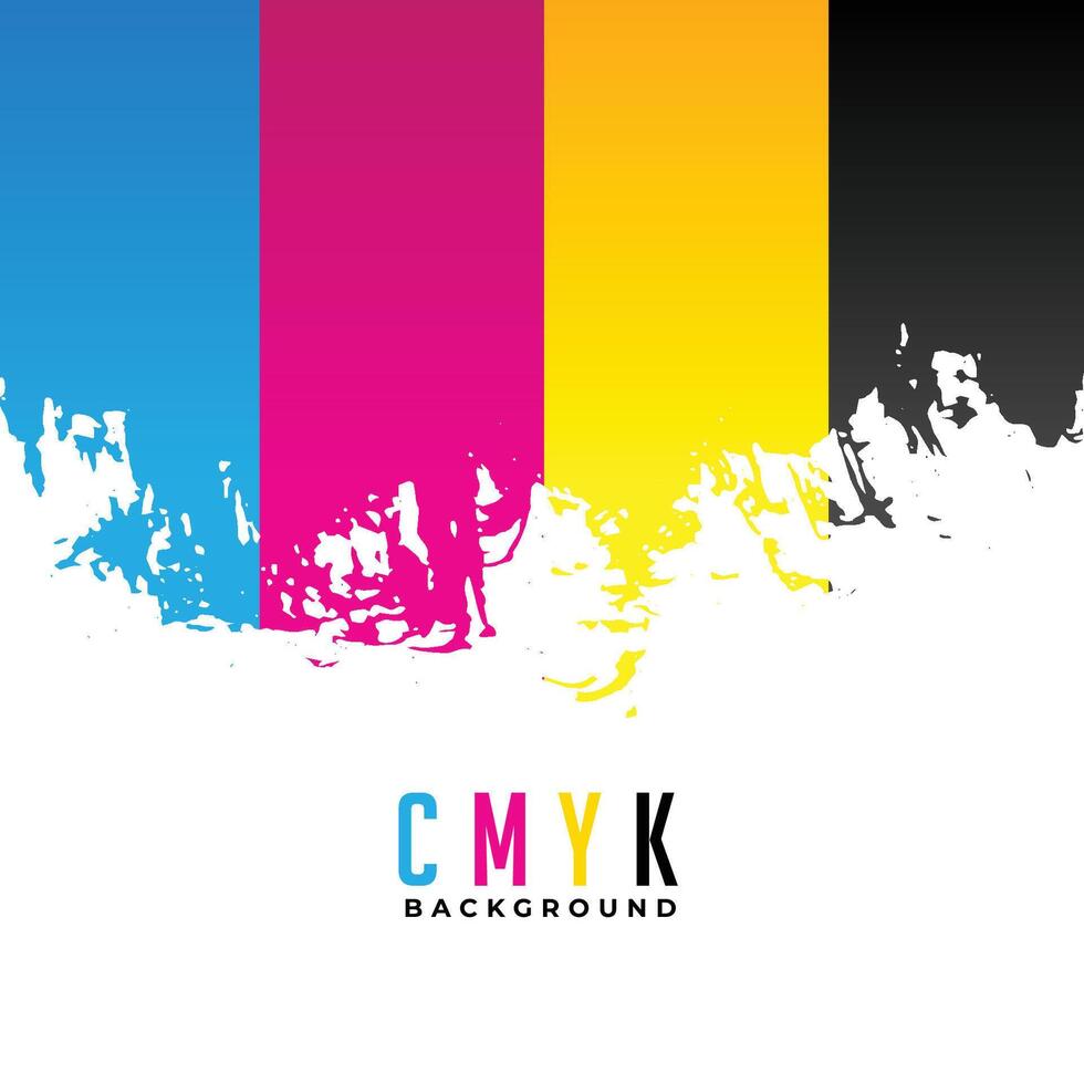 abstract cmyk color stripes background vector