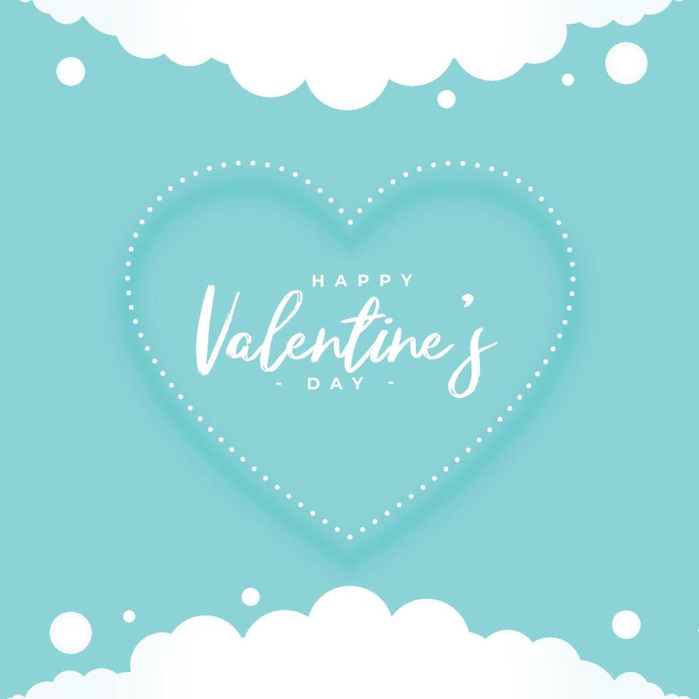 valentines day greeting card for couples affection vector