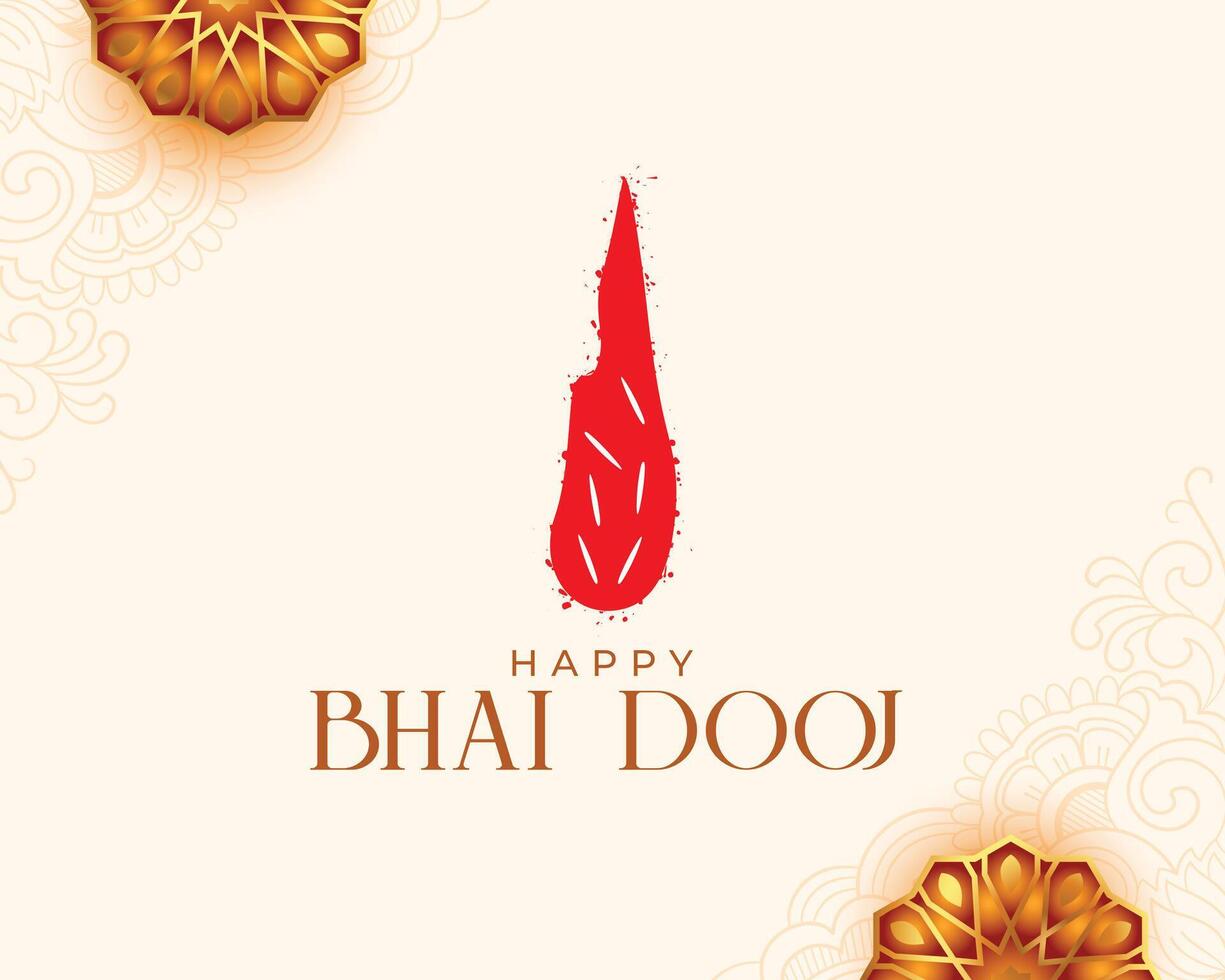 premium bhaiya dooj festival background for sibling love and affection vector