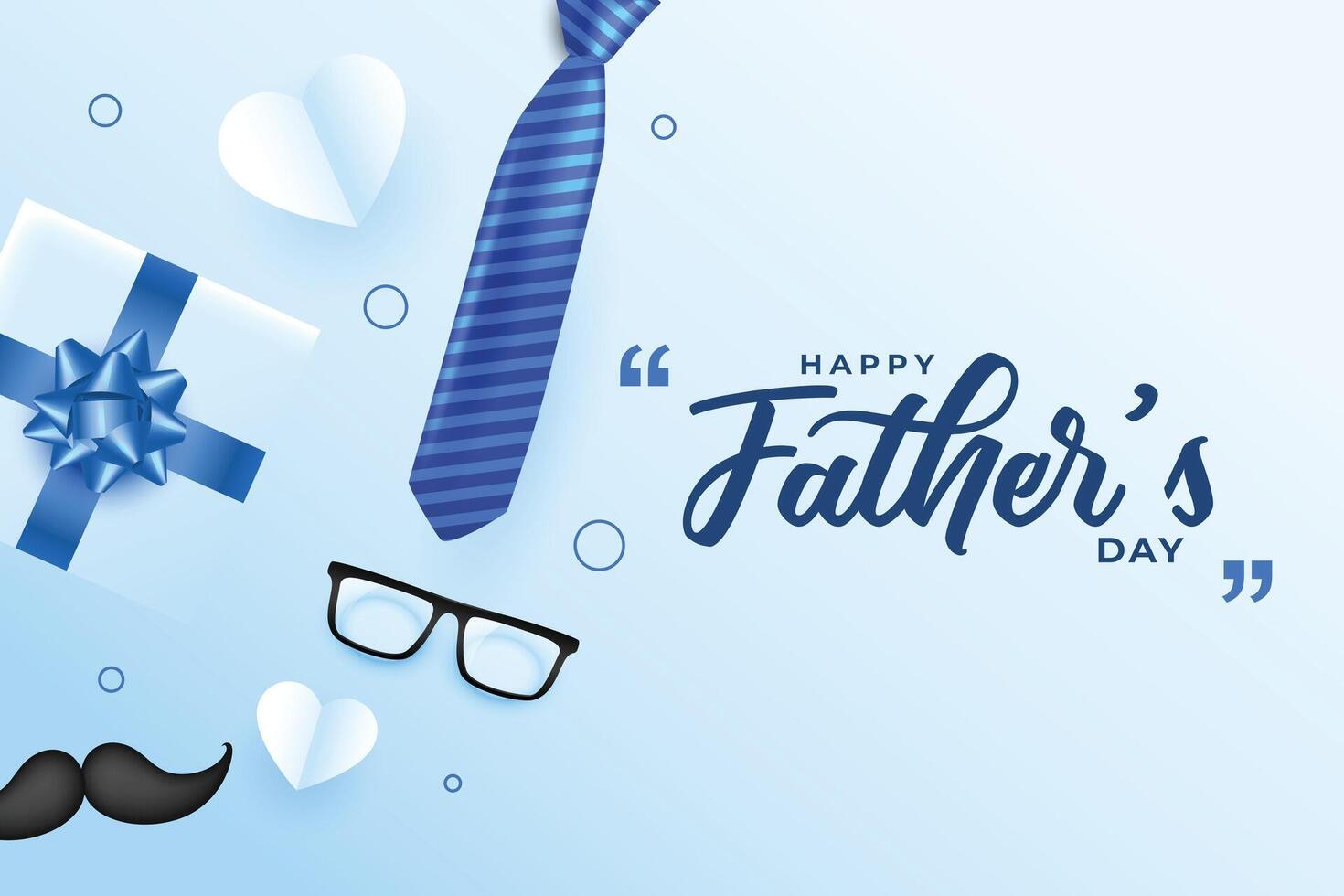 happy father's day to the gentleman celebrate love and bonds of fatherhood vector