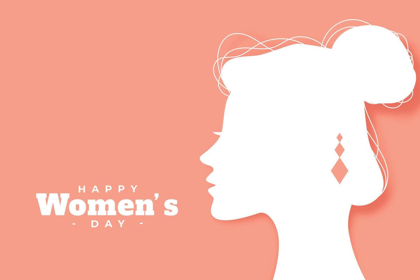 happy womens day celebration greeting design vector