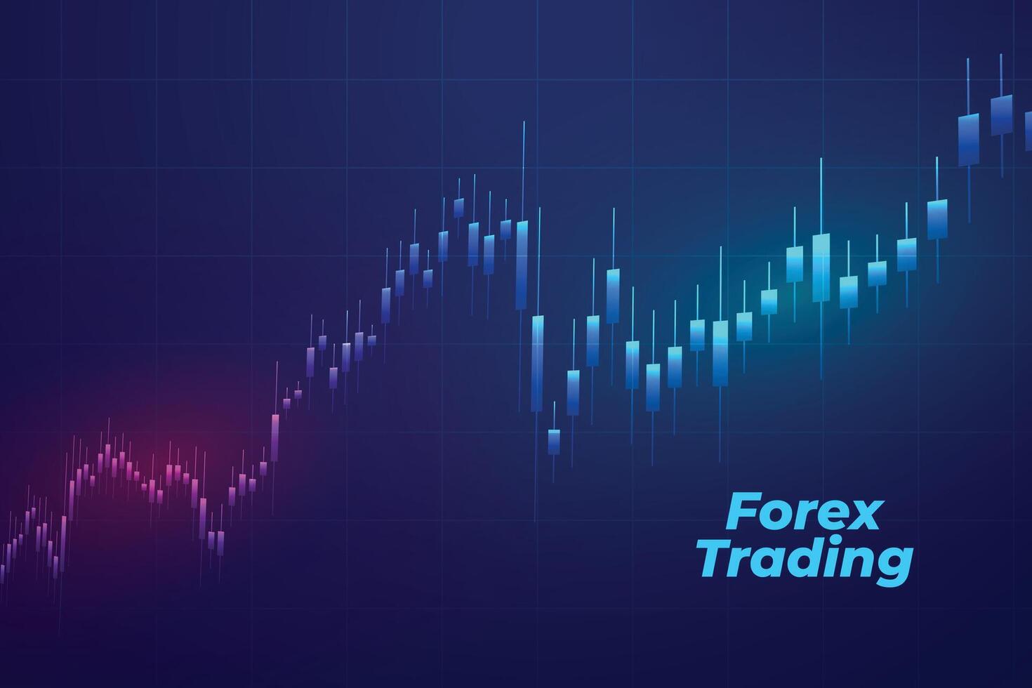 valores mercado grafico antecedentes comprar y vender concepto vector