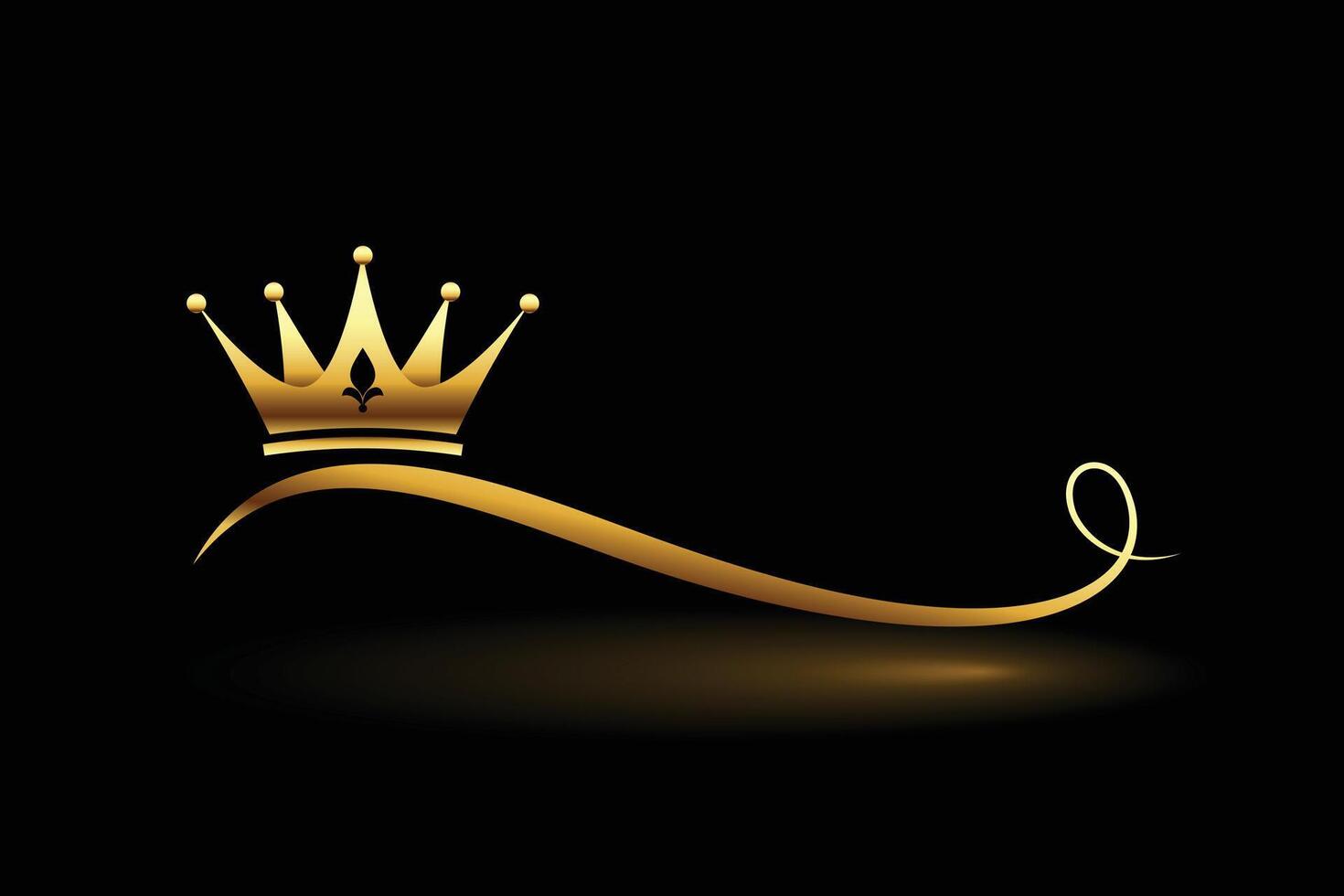 golden crown background to add touch of royalty in design vector