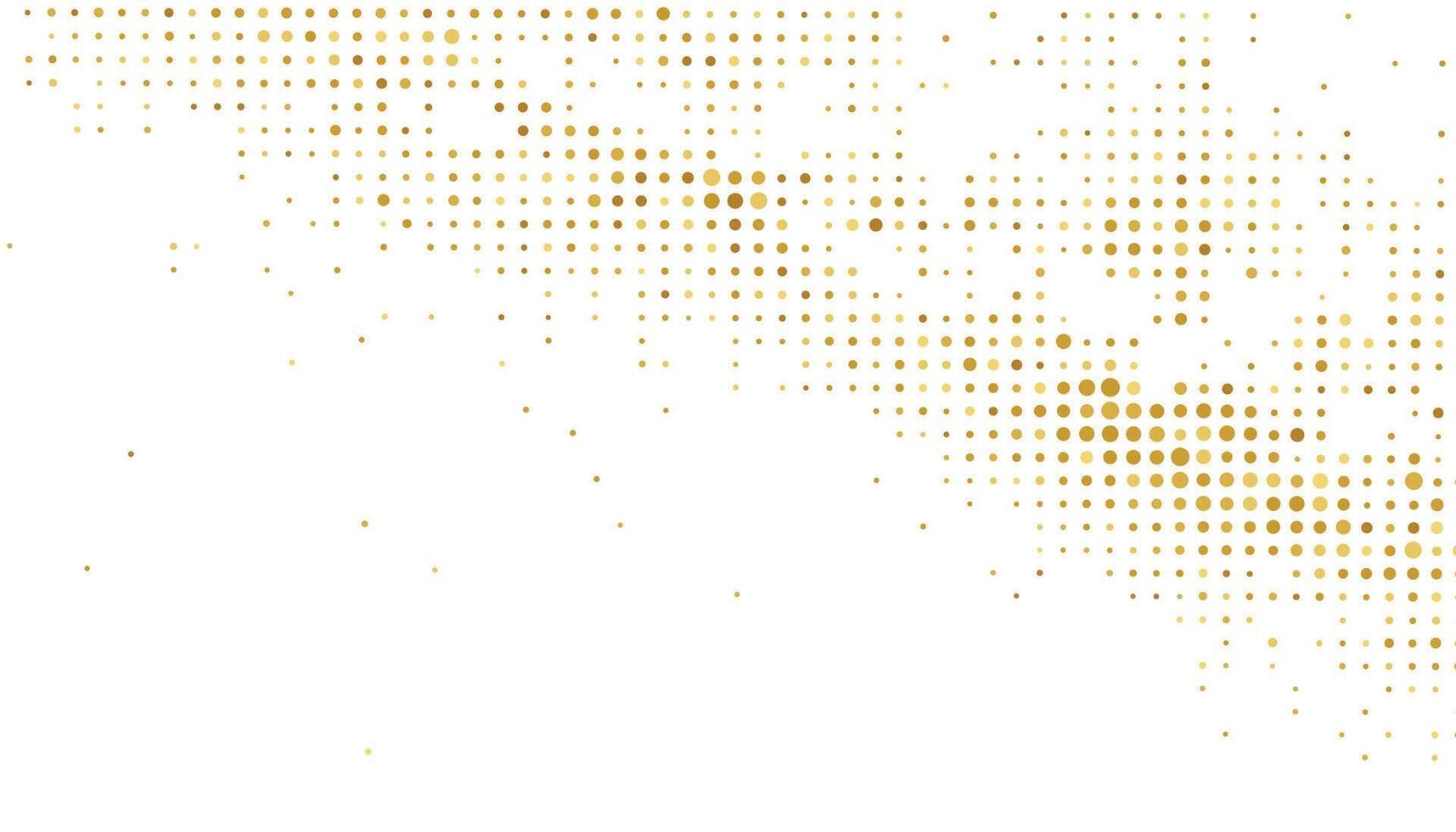 beautiful and abstract golden particle on white background vector