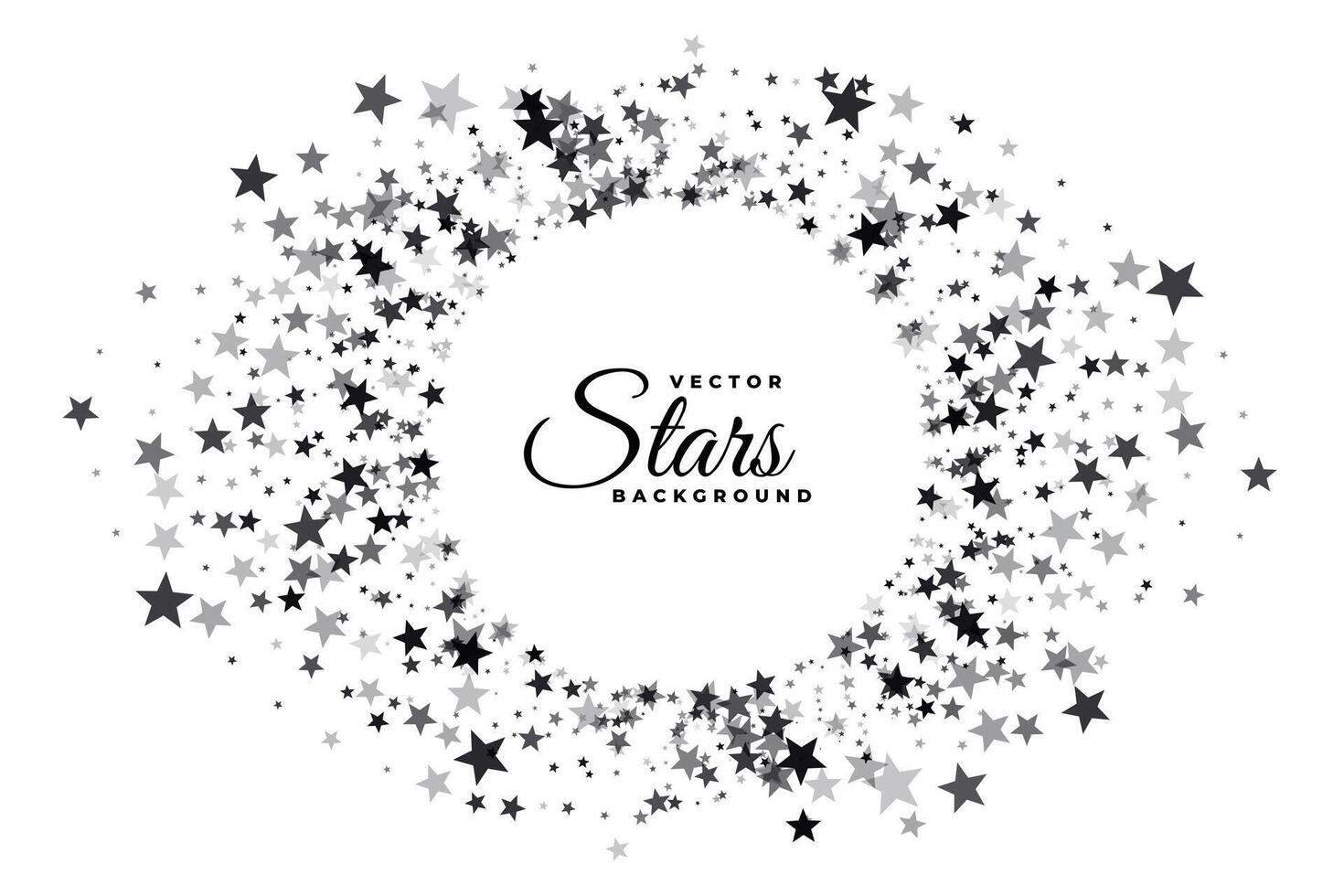 decorative dark and grey kirakira stars background design vector