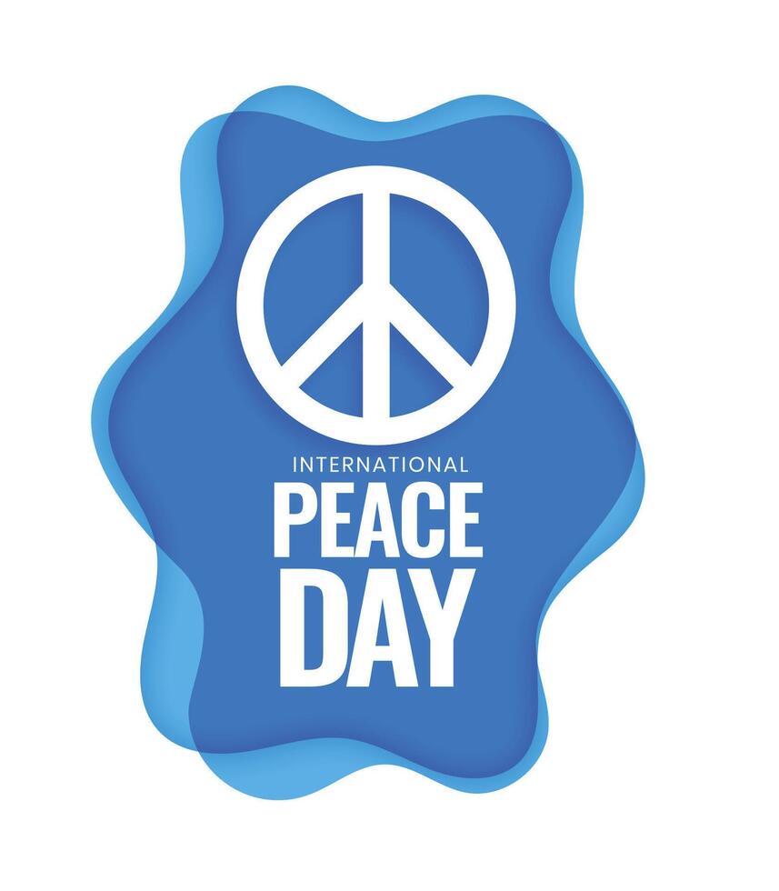 21st september world peace day celebration background design vector