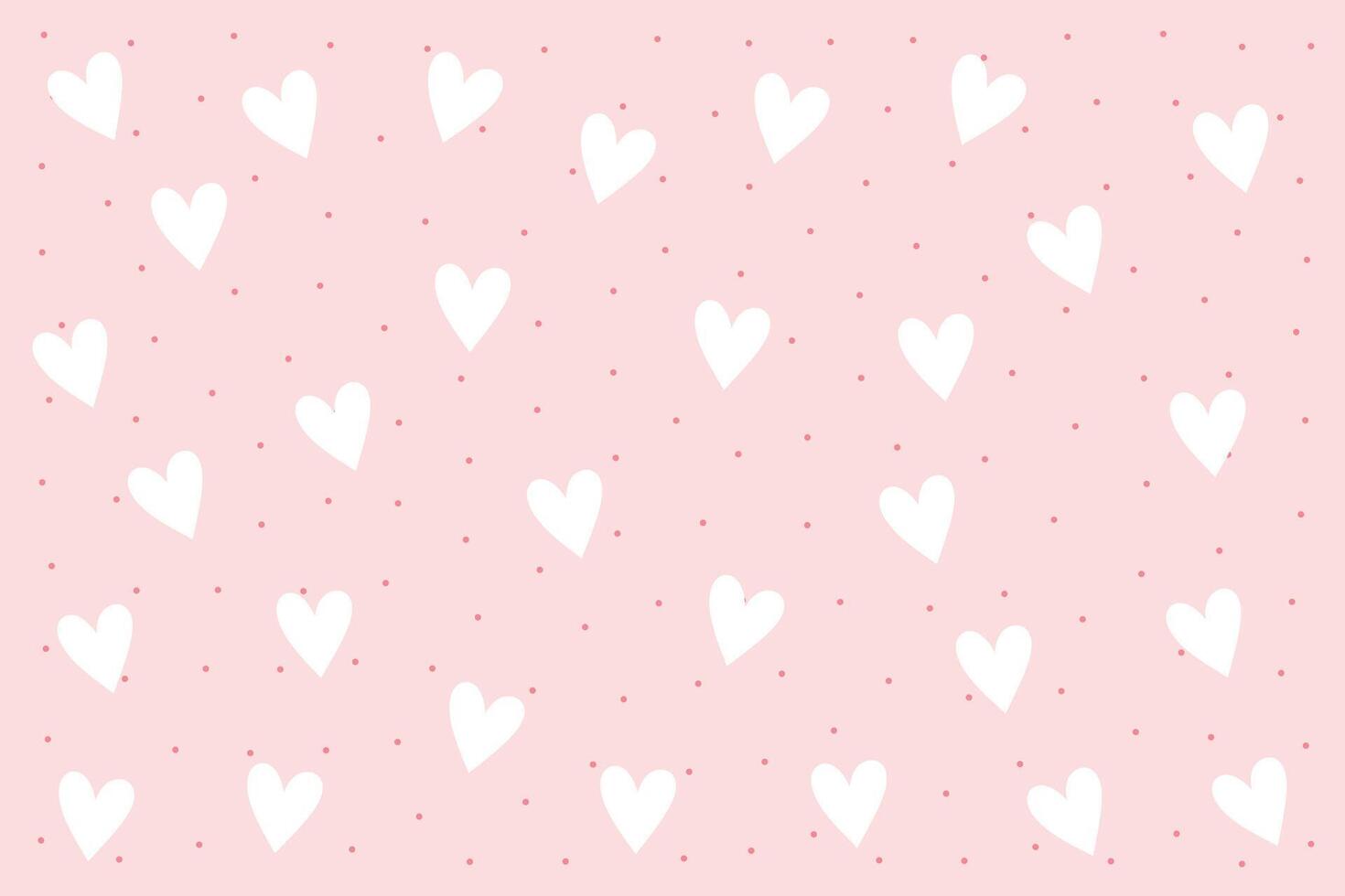 minimal and cute heart pattern a lovely message vector