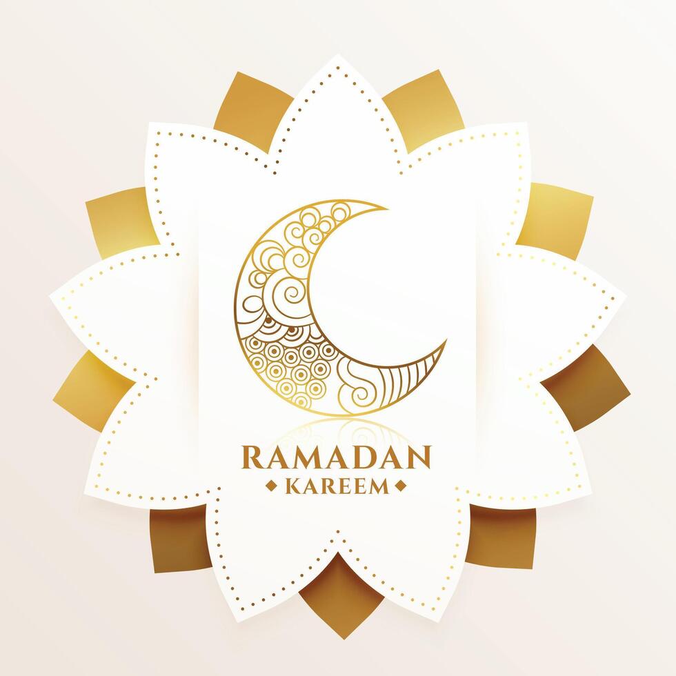 decorative ramadan kareem islamic greeting background vector