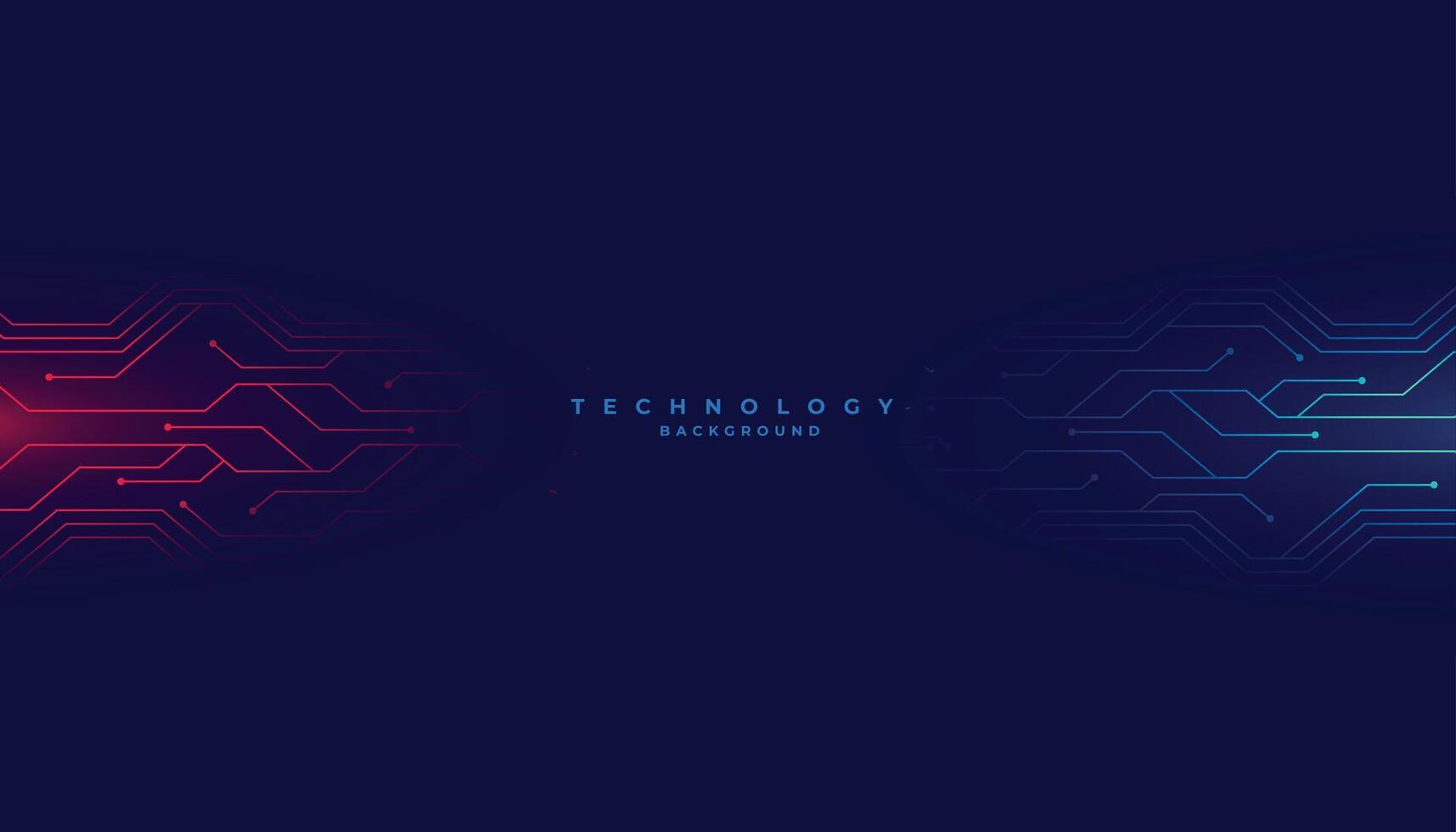 futurista web red circuito líneas techno fondo diseño vector