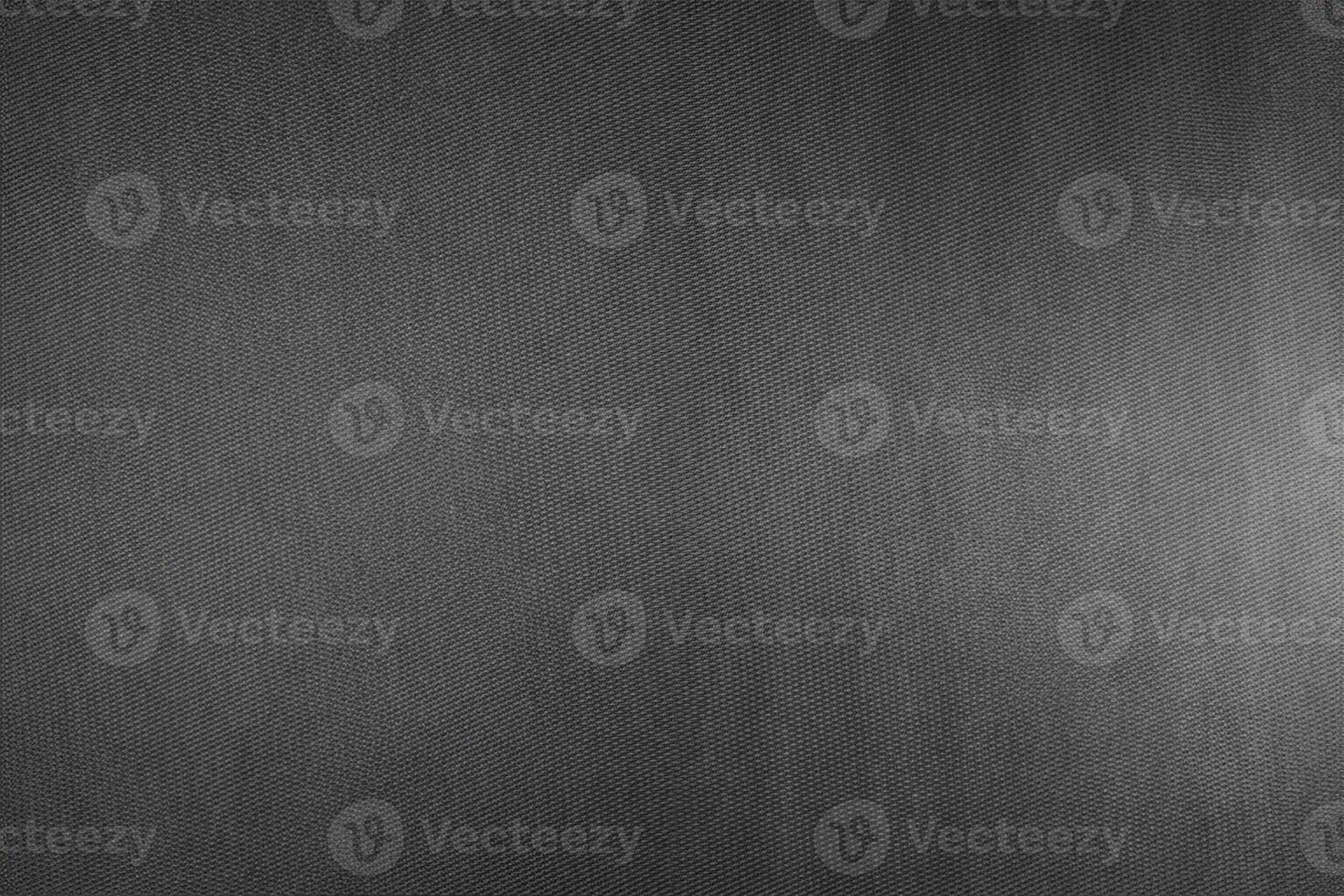 Elegant Black Fabric Texture, Textile Background with Vignette photo